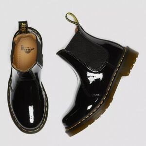 Dr. Martens Black Patent Ankle Boots